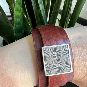 Handmade leather bracelet